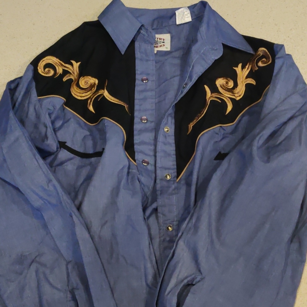 Vintage western shirt mens medium fits small